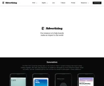NYtmediakit.com(New York Times Advertising) Screenshot