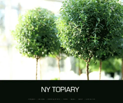 Nytopiary.com(NY Topiary) Screenshot