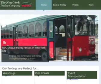 NYtrolleyco.com(The Best Trolley Rental in NYC. Our trolleys are perfect for any occasion) Screenshot