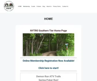 NYtrostier.org(NYTRO of the Southern Tier) Screenshot