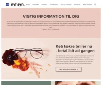 NYTSYN.dk(Briller, solbriller og kontaktlinser) Screenshot