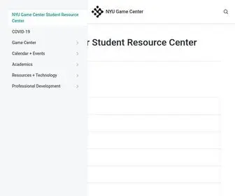 Nyugamecenter.info(NYU Game Center Student Resource Center) Screenshot