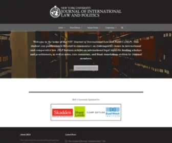 Nyujilp.org(NYU Journal of International Law and Politics) Screenshot