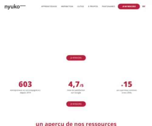 Nyuko.lu(Experts en compétences entrepreneuriales) Screenshot