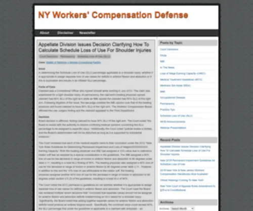 Nyworkerscompensationdefense.com(NY Workers' Compensation Defense) Screenshot