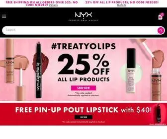 NYxcosmetics.com(NYX Professional Makeup Official Site) Screenshot