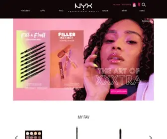 NYxcosmetics.de(NYX Professional Makeup Official Site) Screenshot