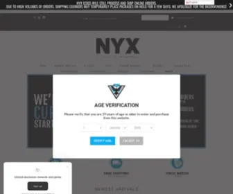 Nyxecigs.com(NYX VAPE) Screenshot