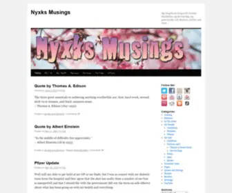 NYXstium.info(Nyxks Musings) Screenshot