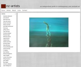 NZ-Artists.co.nz(NZ Artists) Screenshot