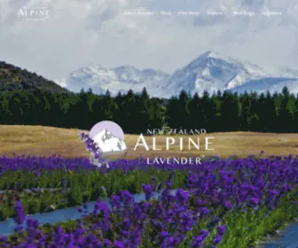 Nzalpinelavender.com(The largest organic lavender farm in the Southern Hemisphere) Screenshot