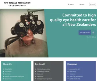 Nzao.nz(The New Zealand Association of Optometrists (NZAO)) Screenshot