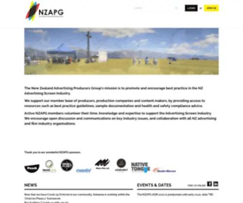 Nzapg.co.nz(APA) Screenshot