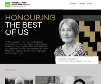 Nzawards.org.nz(New Zealander of the Year Awards) Screenshot
