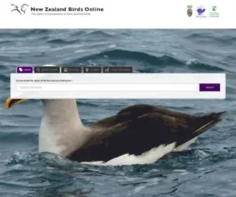 Nzbirdsonline.org.nz(New Zealand Birds Online) Screenshot