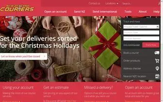 Nzcouriers.co.nz(Couriers, Parcels, Logistics & Air Freight) Screenshot