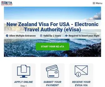 Nzeta.us(New Zealand eTA (Electronic Travel Authority)) Screenshot