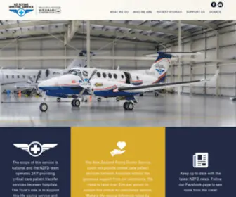 NZFlyingdoctors.co.nz(The Flying Doctor Service transfers patients between hospitals across NZ) Screenshot