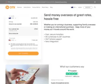 Nzforex.co.nz(Make fast and secure international money transfers with OFX (formerly NZForex)) Screenshot