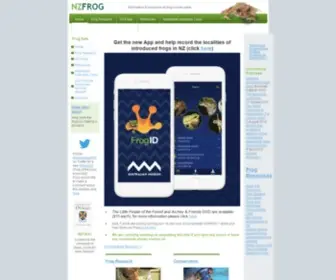 NZfrogs.org(New Zealand Frogs) Screenshot