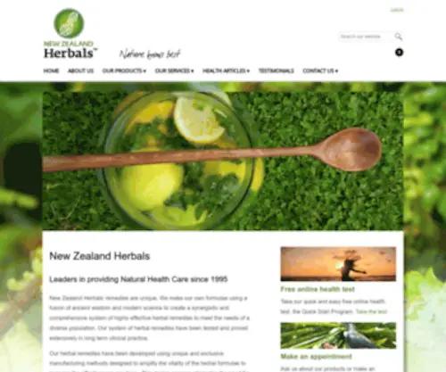 Nzherbal.com(NZ Herbals) Screenshot