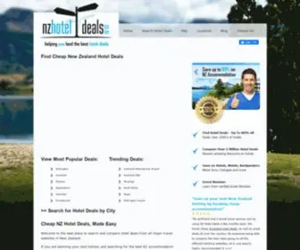 Nzhoteldeals.co.nz(Cheap Hotel Deals NZ) Screenshot