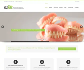 Nzidt.org.nz(New Zealand Institute of Dental Technologists) Screenshot