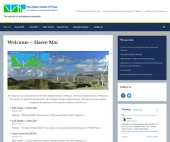 Nzip.org.nz(The institute for professional physicists) Screenshot