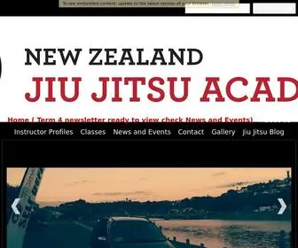 NZjjacademy.com(NZ Jiu Jitsu Academy Whanganui) Screenshot