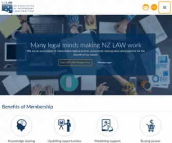 Nzlaw.co.nz(Many legal minds making NZ LAW work ) Screenshot