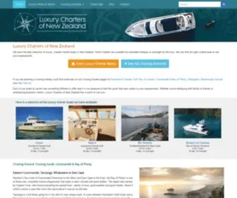 Nzluxurycharters.co.nz(Luxury Charters of New Zealand) Screenshot