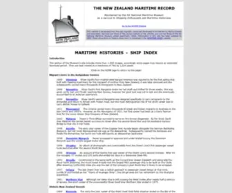 Nzmaritime.co.nz(The New Zealand Maritime Record) Screenshot