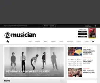 Nzmusician.co.nz(NZ Musician) Screenshot