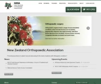 Nzoa.org.nz(New Zealand Orthopaedic Association) Screenshot