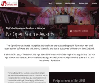 Nzosa.org.nz(NZ Open Source Awards) Screenshot