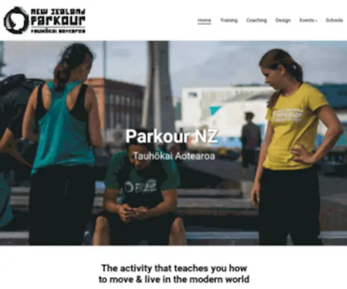 Nzparkour.co.nz(NZ Parkour) Screenshot