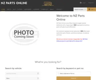 Nzpartsonline.co.nz(NZ Parts Online Ltd) Screenshot