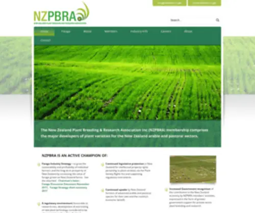 NZPbra.org(The New Zealand Plant Breeding and Research Association Inc) Screenshot