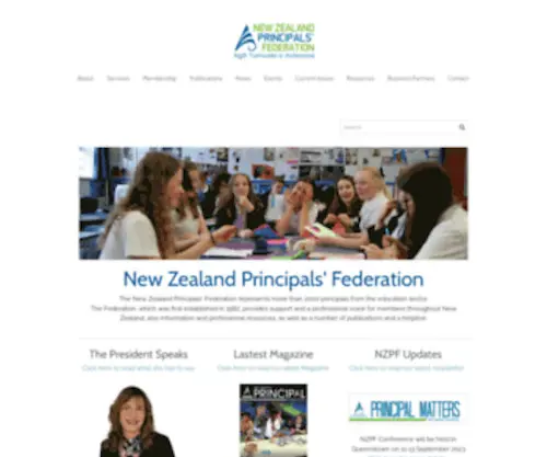 NZPF.ac.nz(New Zealand Principals) Screenshot