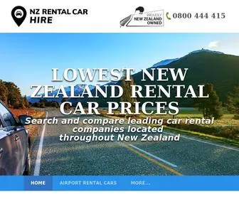 Nzrentalcarhire.com(New Zealand Rental Car Hire) Screenshot