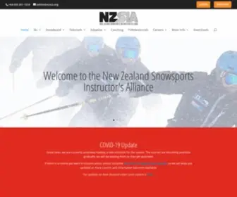 Nzsia.org(New Zealand Snowsports Instructors Alliance) Screenshot