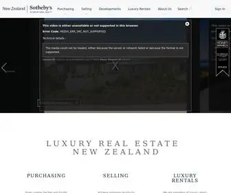 Nzsothebysrealty.com(New Zealand Sotheby's Realty) Screenshot