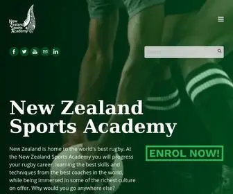 NZsportsacademy.co.nz(New Zealand) Screenshot