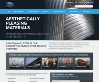 NZsteel.co.nz(New Zealand Steel supplies world class brands and products such as COLORSTEEL®) Screenshot