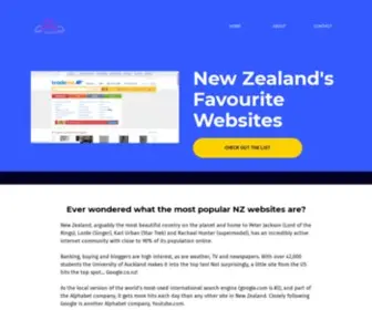 Nzwebz.co.nz(New Zealand's Most Popular Websites) Screenshot