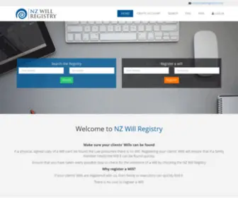 Nzwillregistry.co.nz(NZ Wills Registry) Screenshot