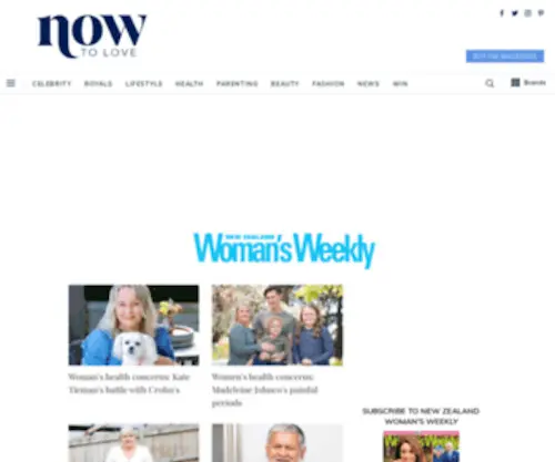 Nzwomansweekly.co.nz(New Zealand Woman's Weekly) Screenshot