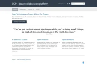 O-C-P.net(Ocean collaboration platform) Screenshot