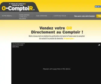 O-Comptoir.com(Le Réseau Spécialiste du Rachat d'OR à Domicile) Screenshot