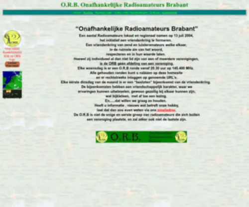 O-R-B.nl(O.R.B Onafhankelijke Radioamateurs Brabant) Screenshot